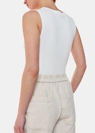 Linen Barrel Leg Trouser
